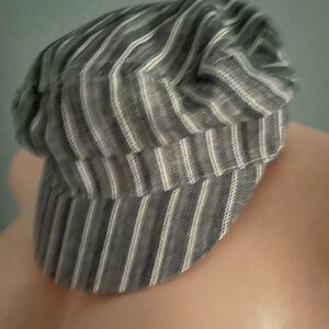 Striped Newsboy Cap